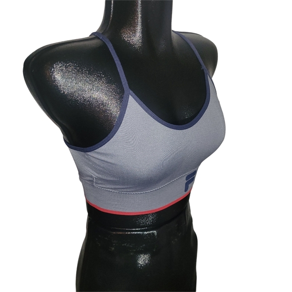 Fila Women's Gray Sports Bra S - Picture 2 of 3